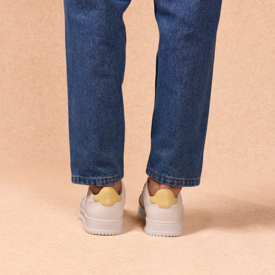 Sneaker aus Leder in Pastellfarben für Herren