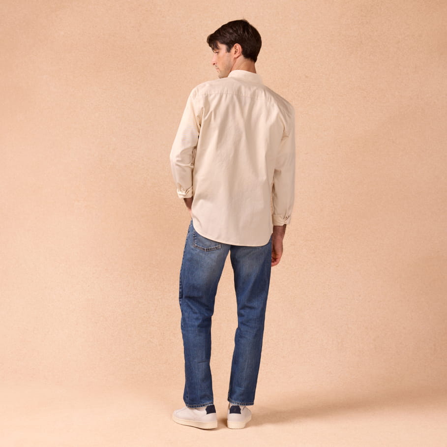 sneakers en cuir blanc et bleu pour homme