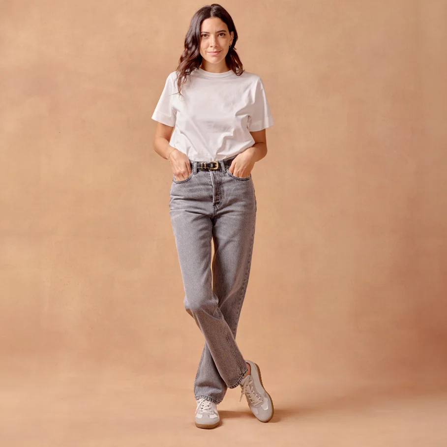 romy white and silver leather sneakers for women