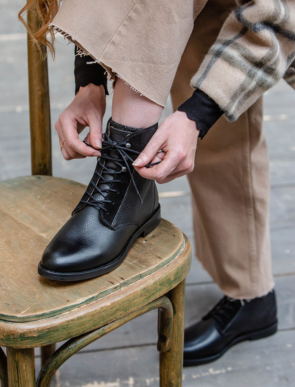 Combat boots Gabrielle Pied de Biche